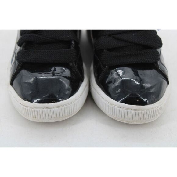 Puma Basket x DR Dee & Ricky Womens 36041801 Black Patent Leather Shoes Size 8.5 - Picture 5 of 12